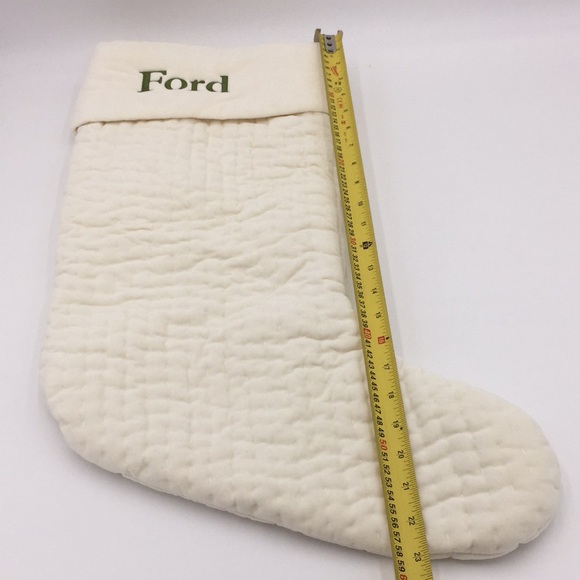 Pottery Barn Velvet Christmas Stocking “Ford” - Picture 8 of 11